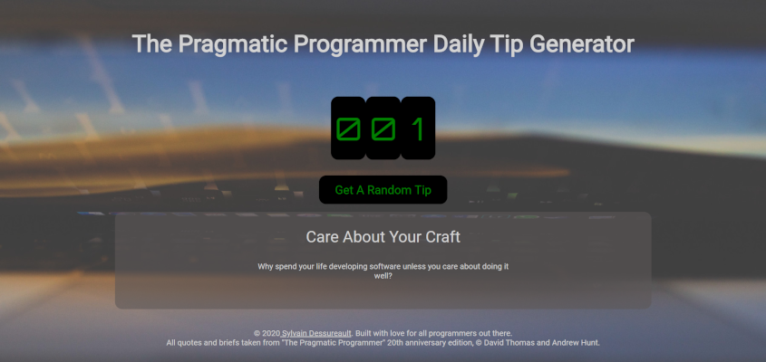 Pragmatic Programmer Page